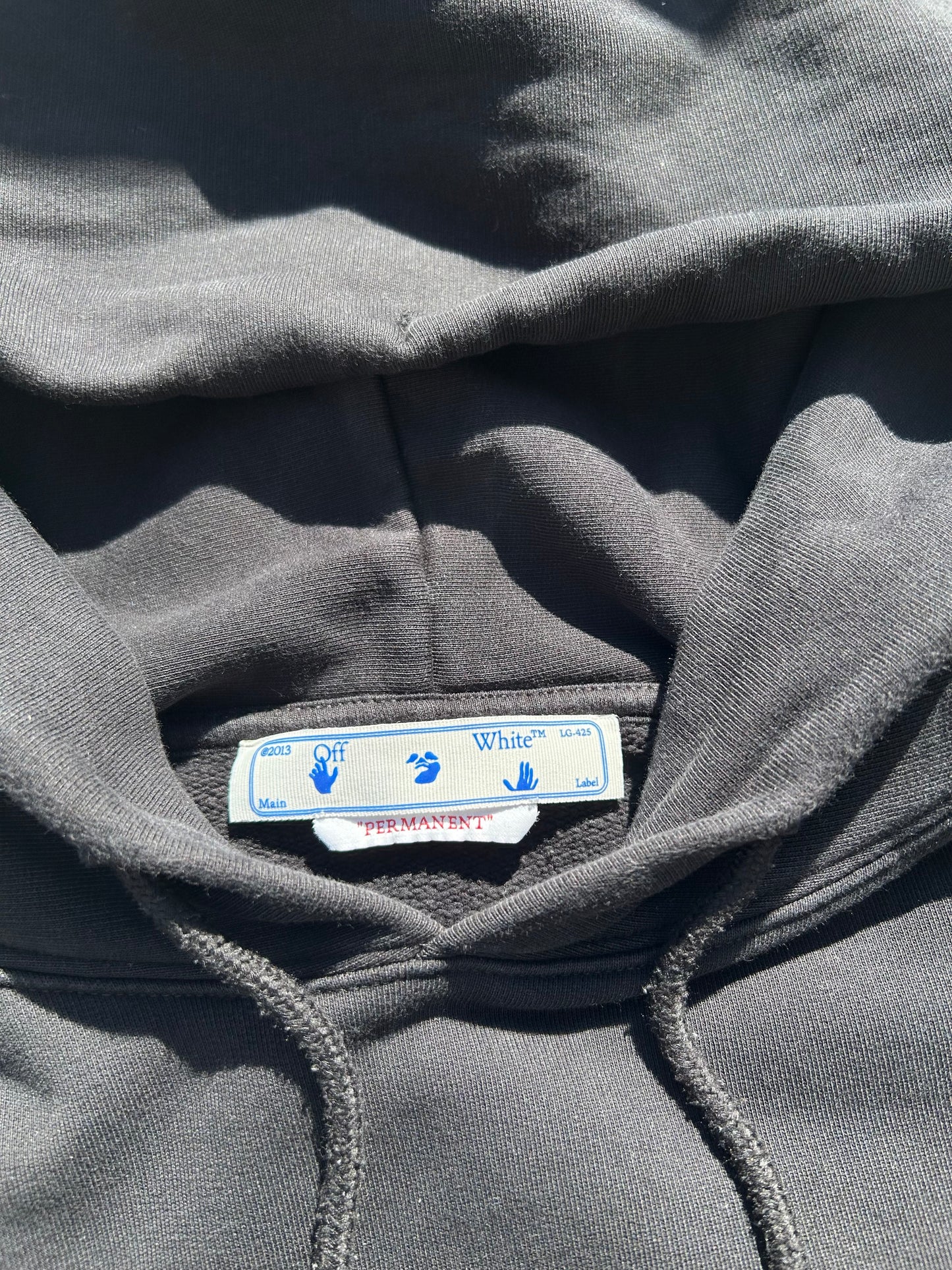 Off-White Triple Black Hoodie - Size Large