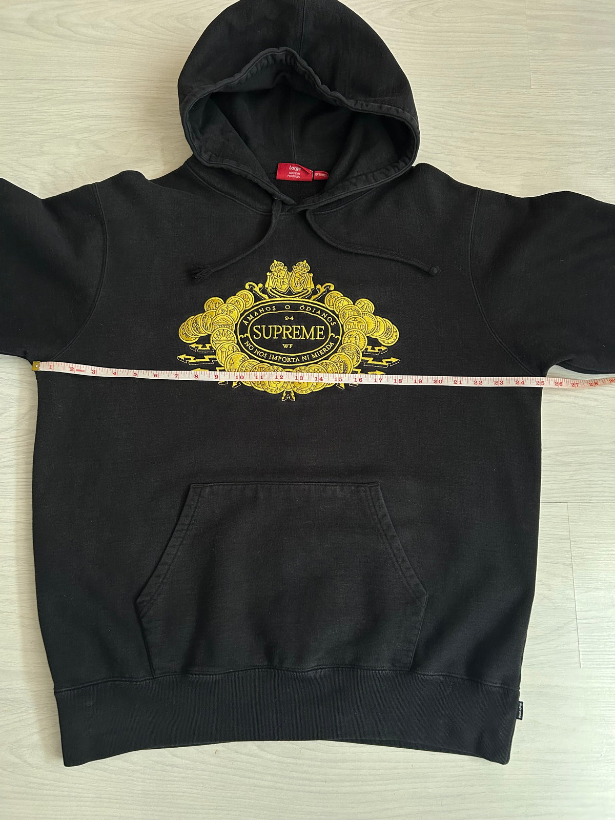 Supreme Love or Hate Hoodie - Size Large