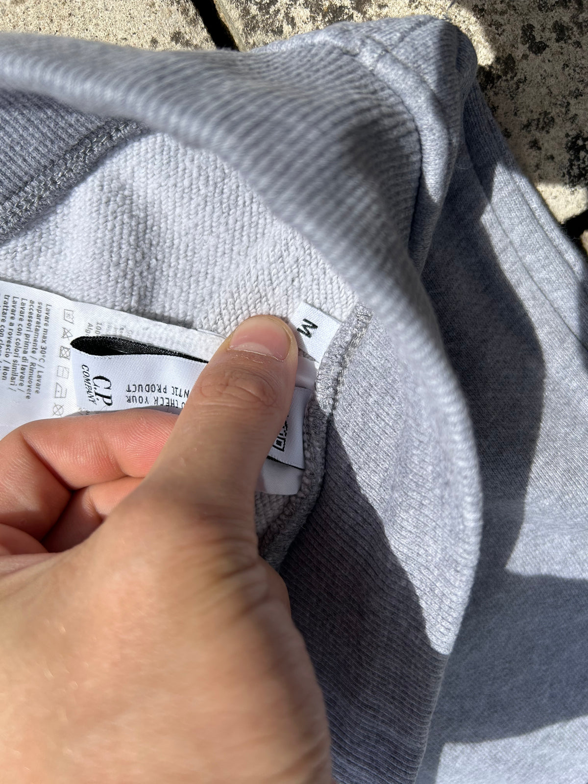 C.P. Company Light Grey Joggers - Size Medium