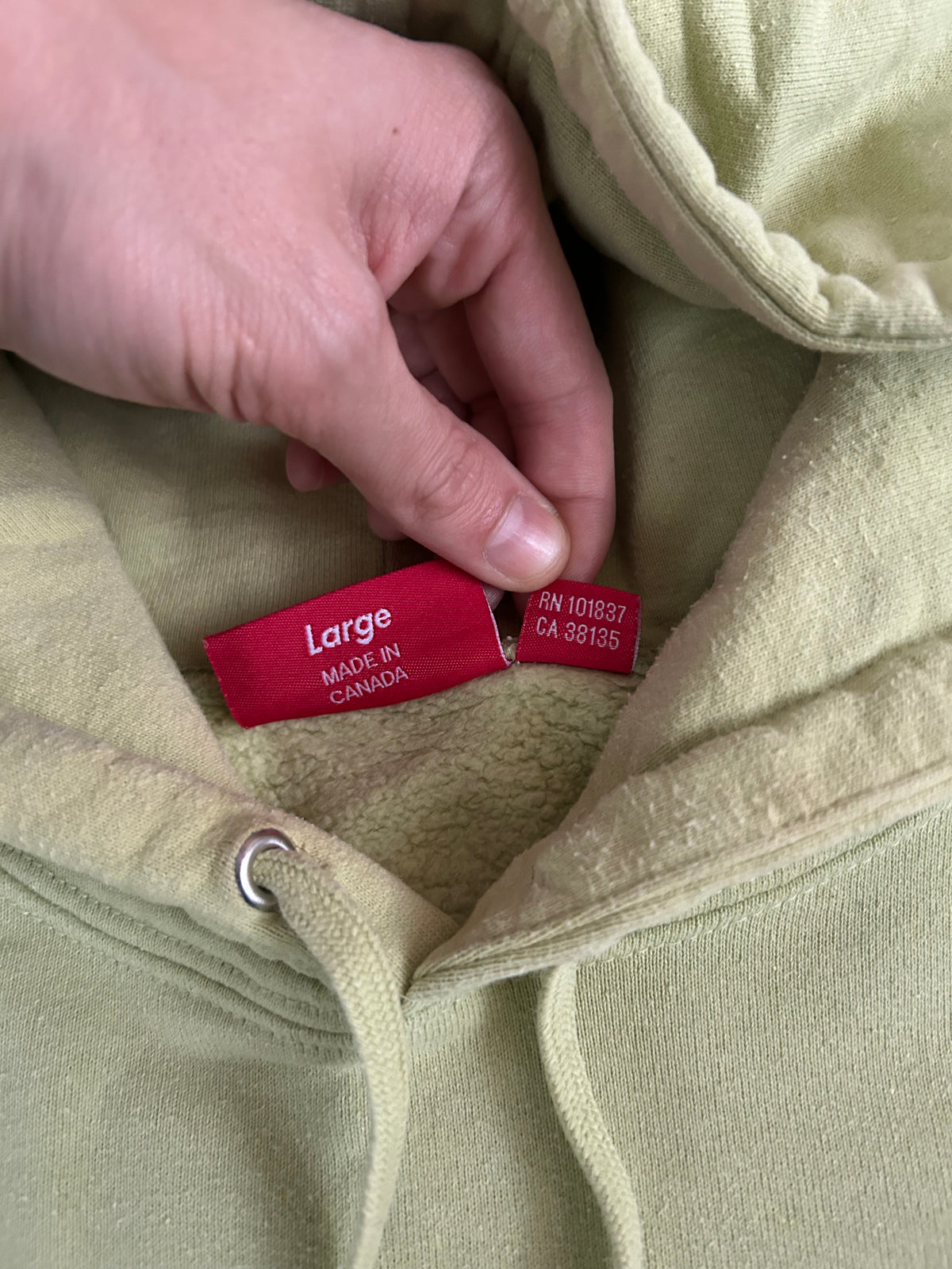 Supreme USA Hooded Sweatshirt - Size Large