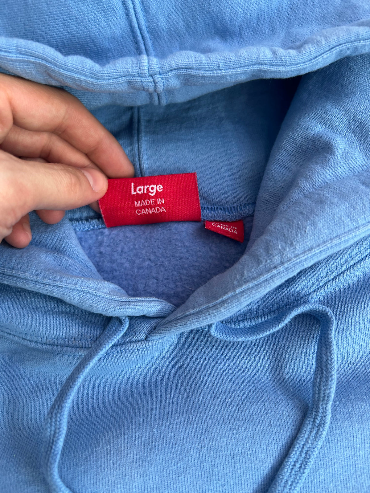 Supreme Micro Logo Hoodie - Size Large