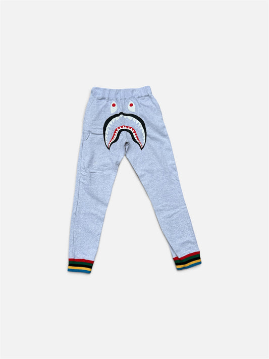 A Bathing Ape Shark Line Rib Joggers - Size Small