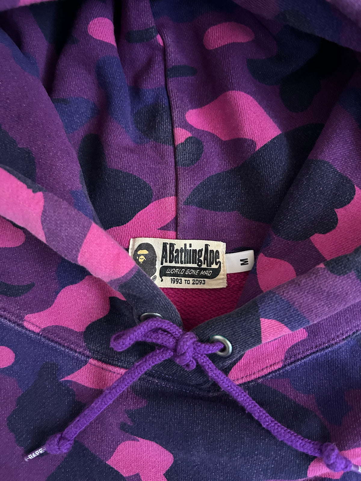 A Bathing Ape Colour Camo Hoodie - Size Medium