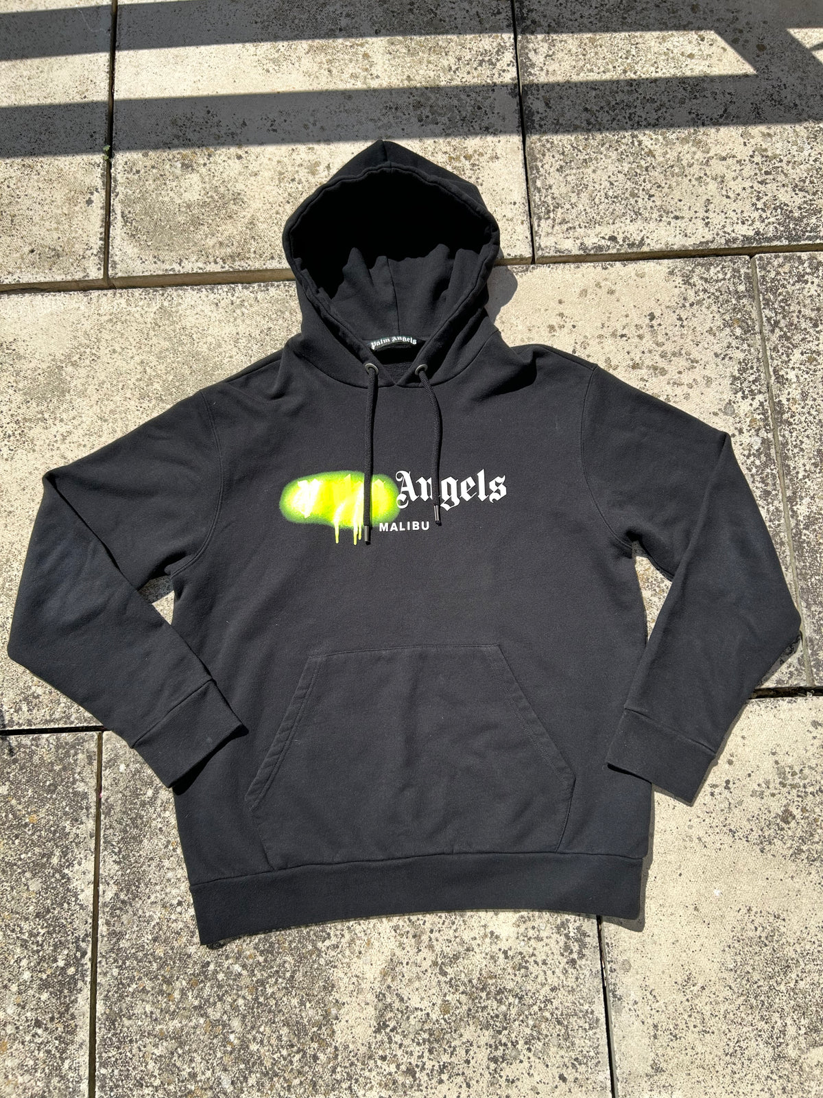 Palm Angels Spray Malibu Hoodie - Size Large