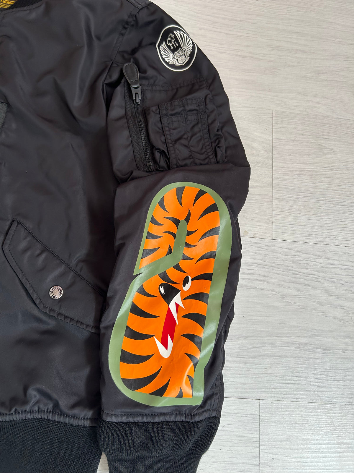 A Bathing Ape MA-1 Flight Jacket Black - Size Small