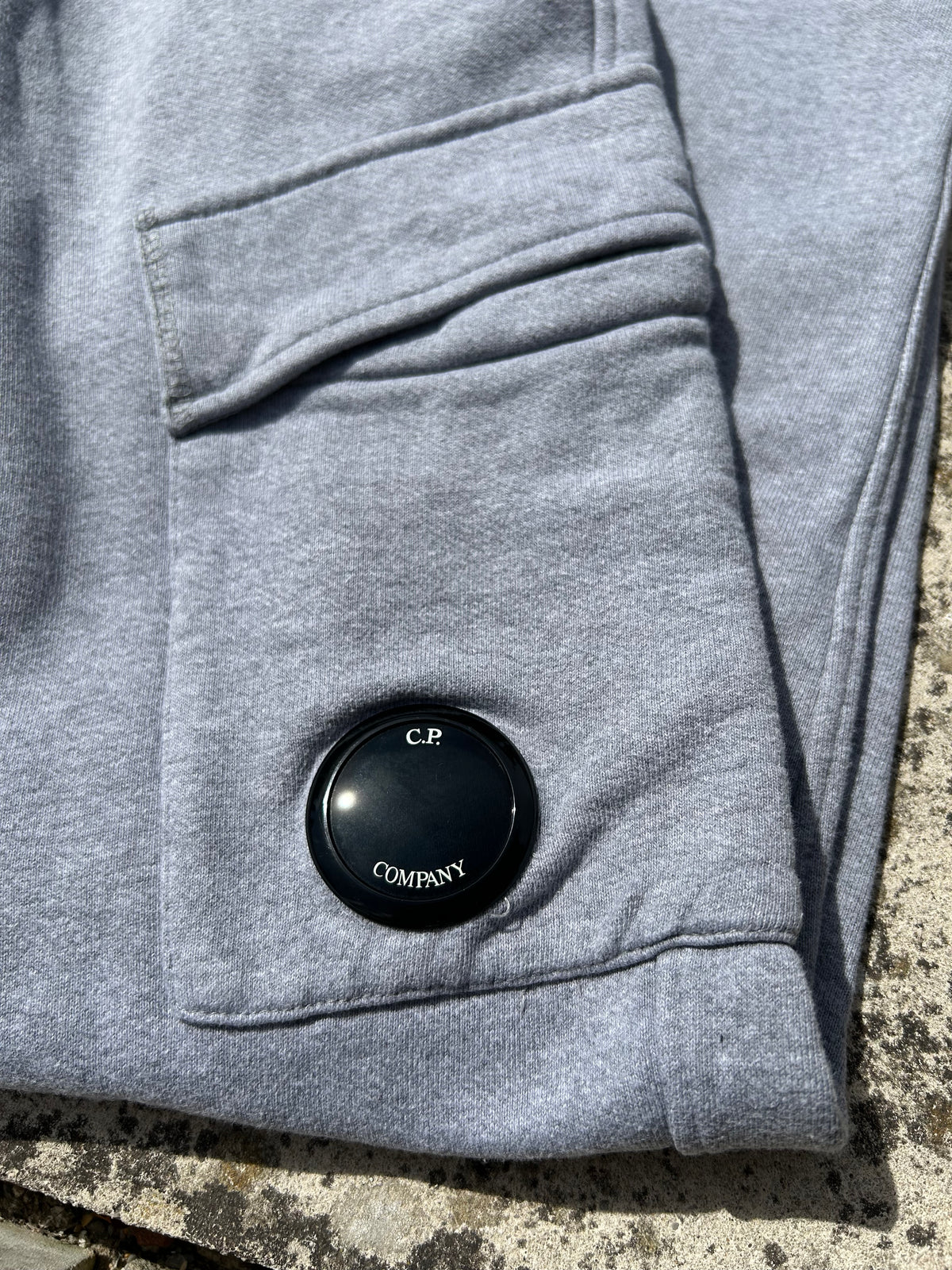 C.P. Company Light Grey Joggers - Size Medium