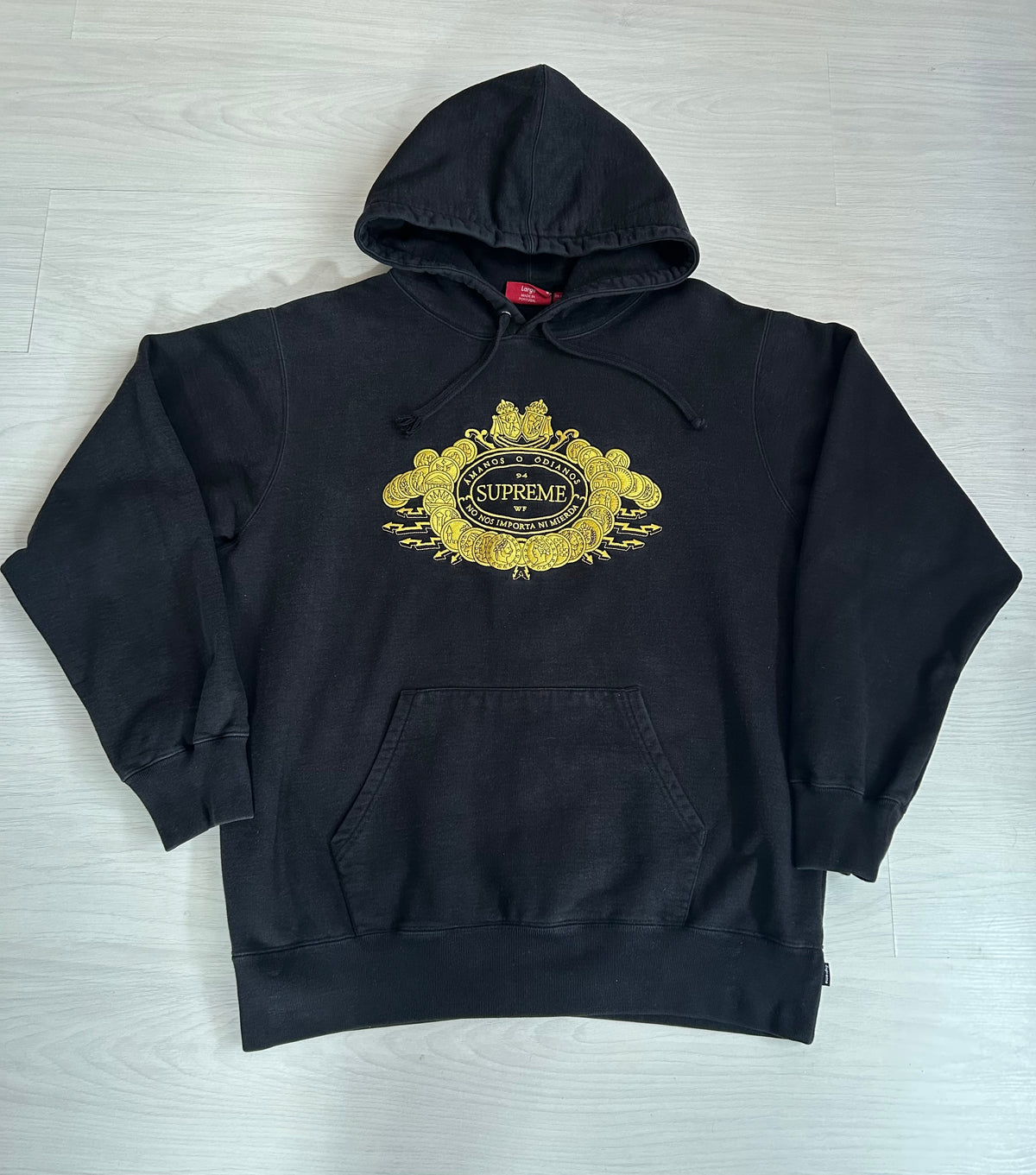 Supreme Love or Hate Hoodie - Size Large