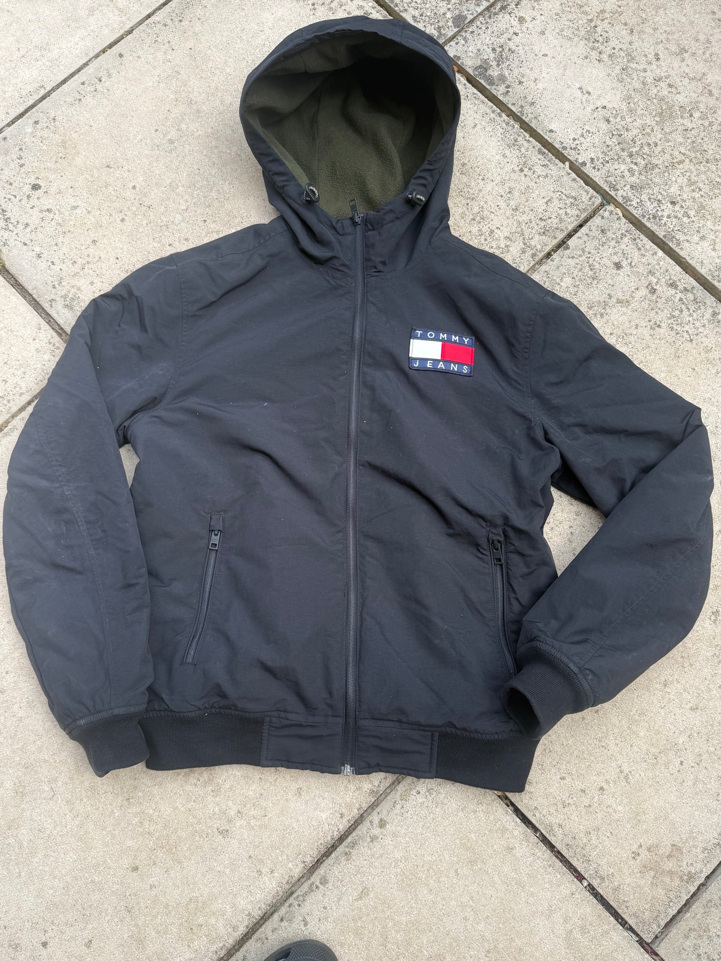 Tommy Jeans Fleece Lined Coat - Size Small