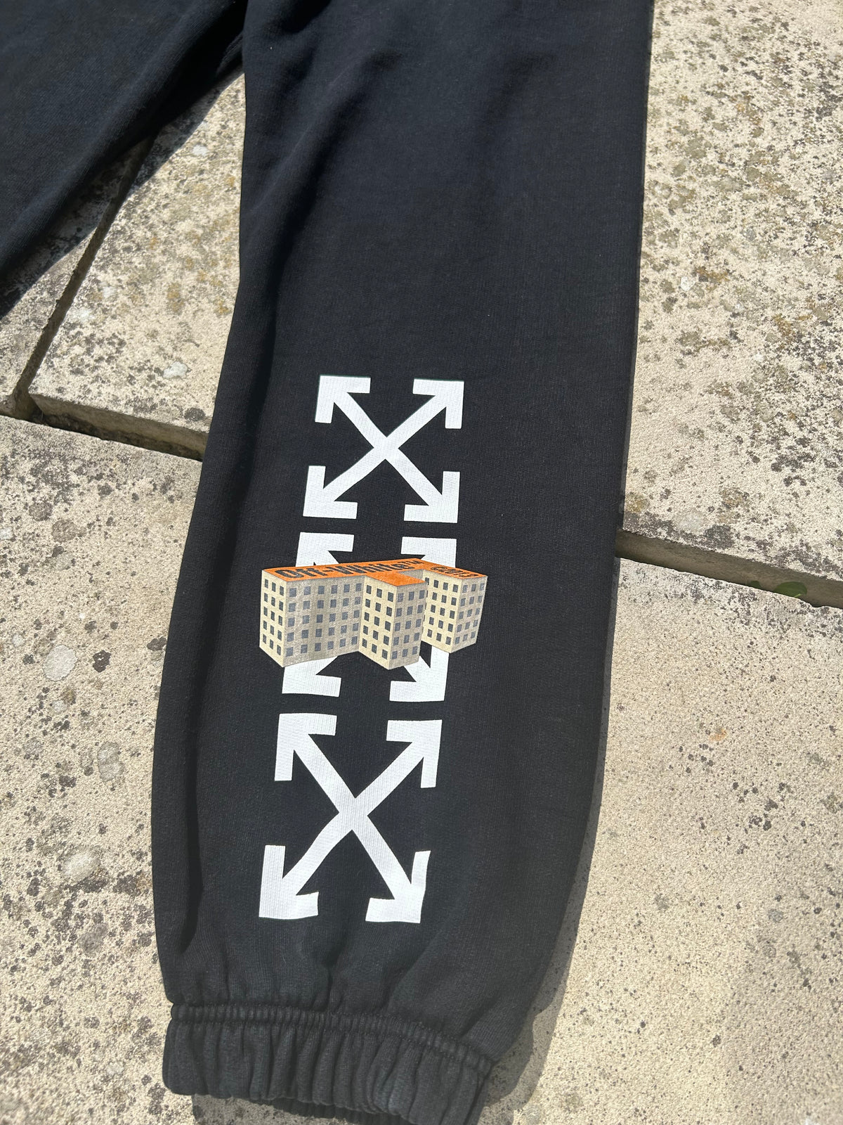 Off-White Wavy Line Golden Ratio Joggers - Size Small