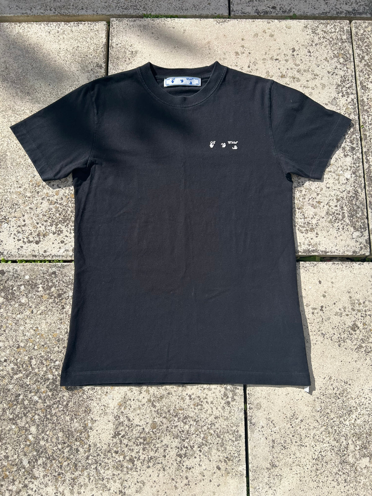 Off-White Basic Drowning Man Logo T-Shirt - Size Small