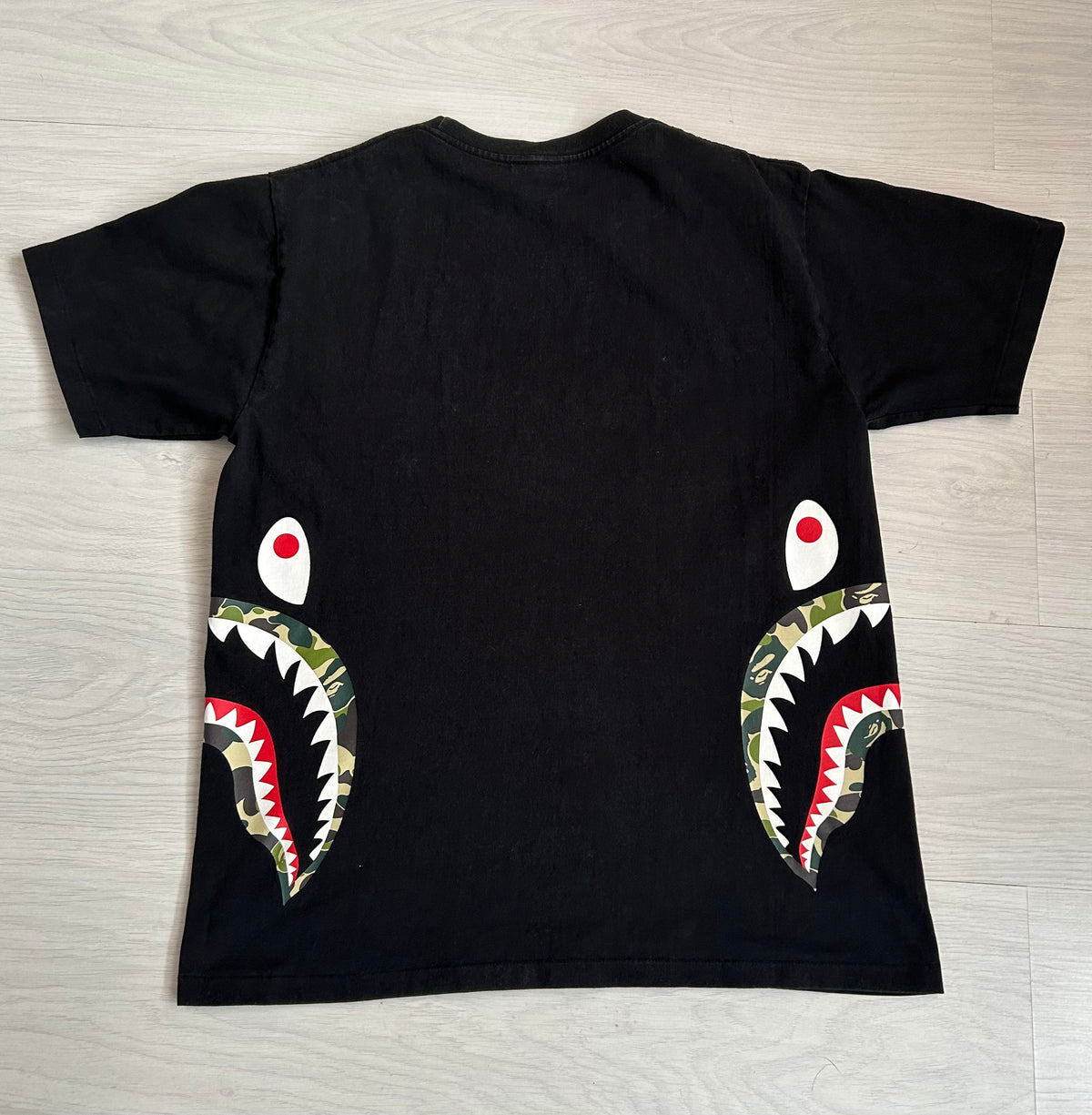 A Bathing Ape ABC Camo Side Shark T-Shirt - Size Medium