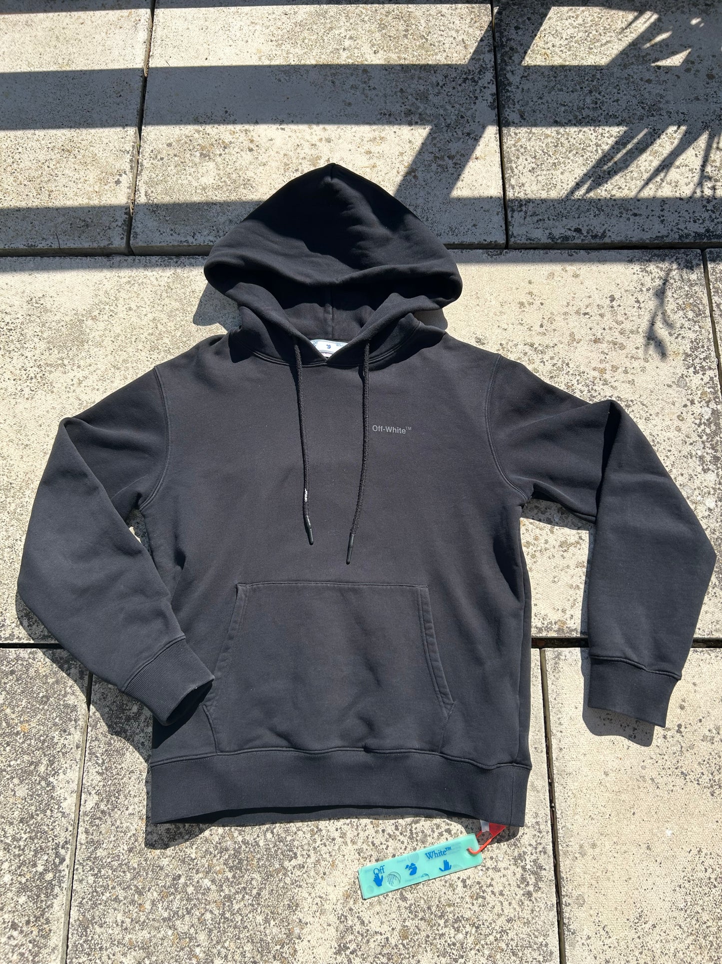 Off-White Triple Black Hoodie - Size Large
