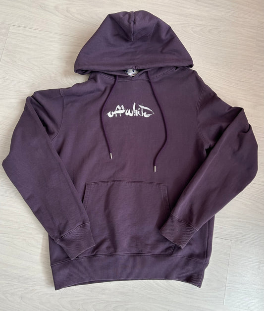 Off-White Paint Arrows Logo Skate Hoodie - Size Medium