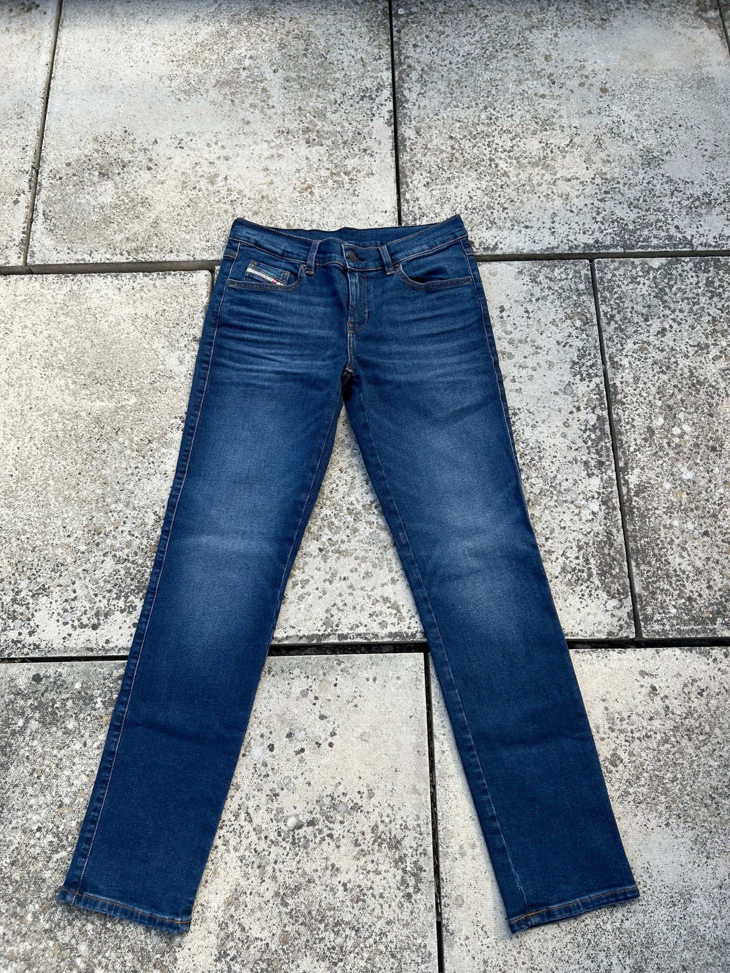 Diesel Men’s Dark Blue Straight Leg Jeans - W29 L32
