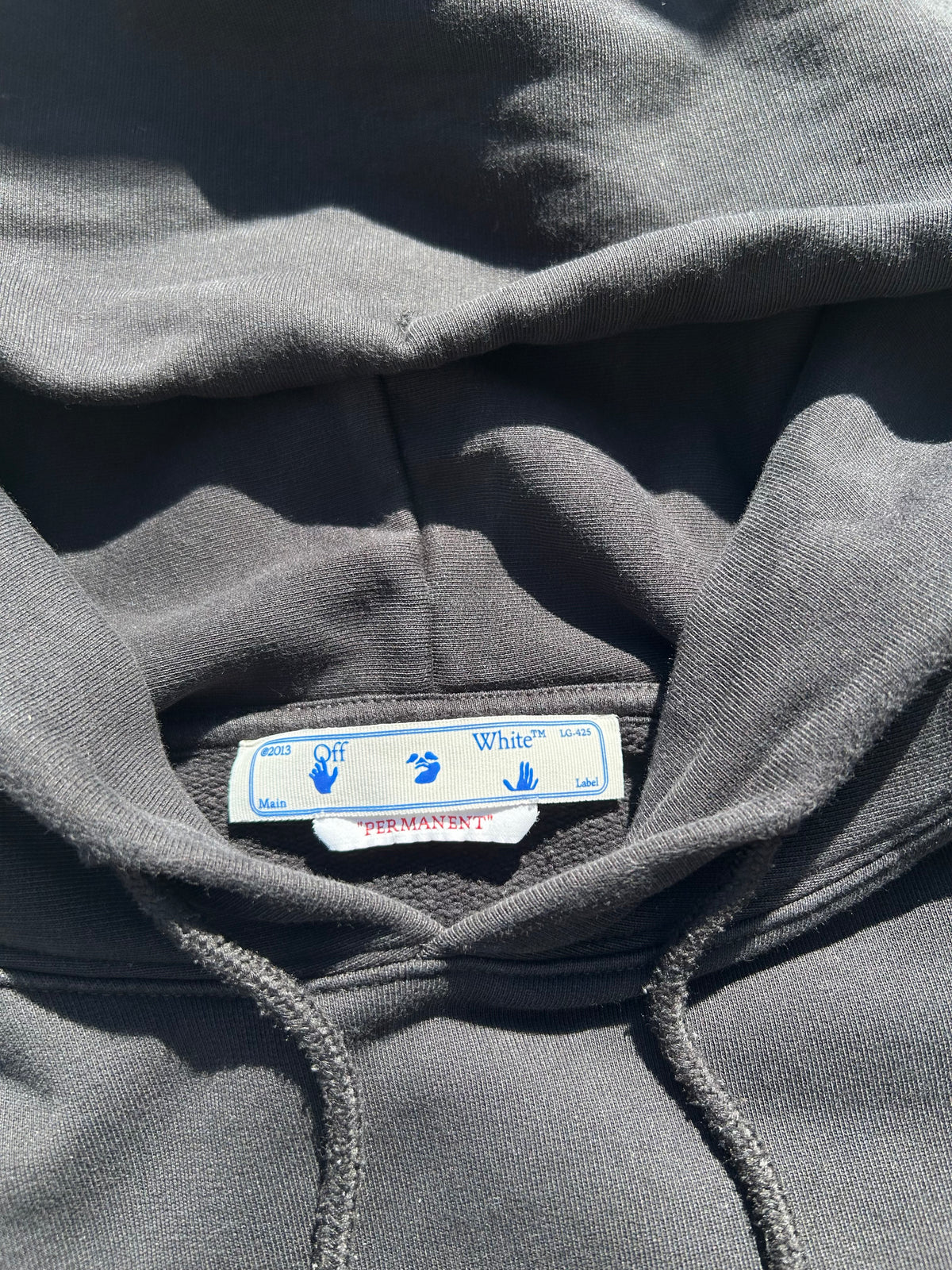 Off-White Triple Black Hoodie - Size Large