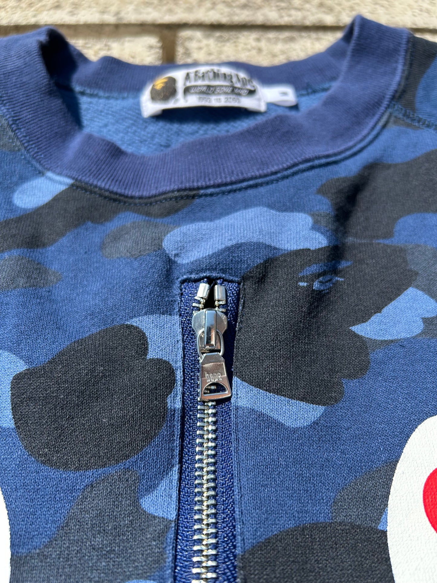 A Bathing Ape Colour Camo Shark Sweatshirt in Blue - Size Medium