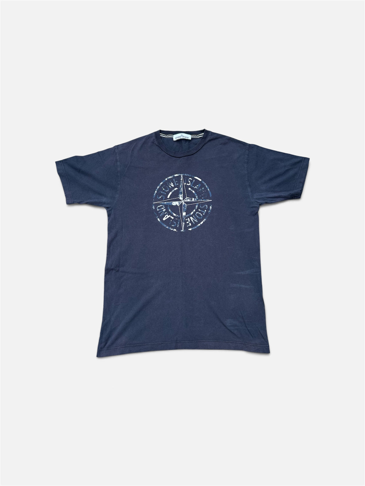 Stone Island Compass Print T-Shirt - Size Medium