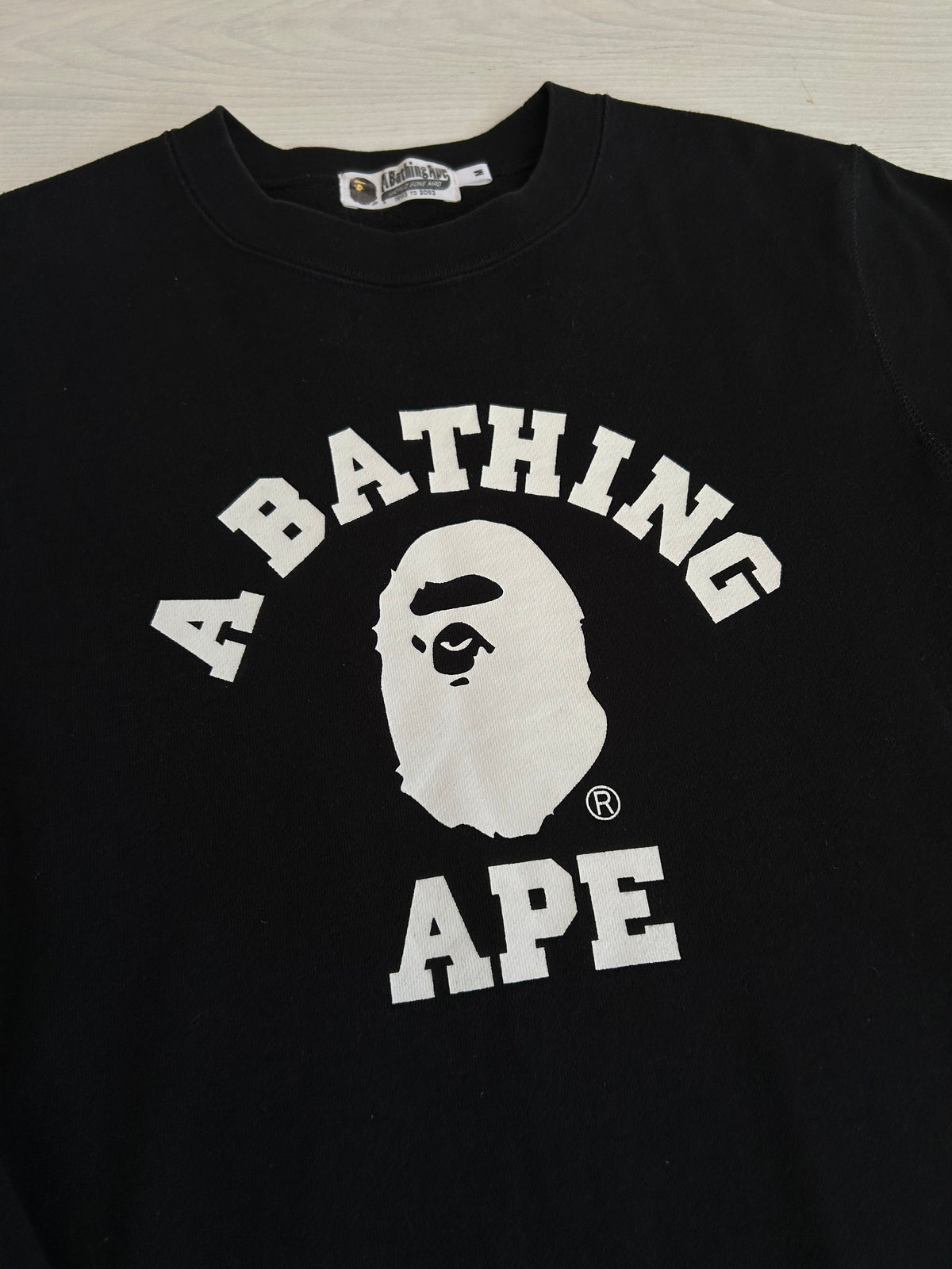 A Bathing Ape Classic College Crewneck - Size Medium