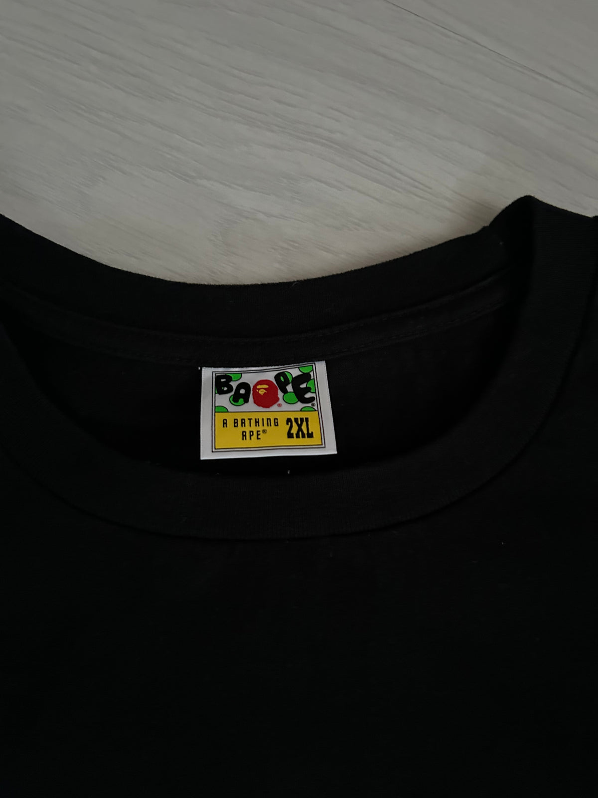 A Bathing Ape Baby Milo Shark College T-Shirt - Size XXL