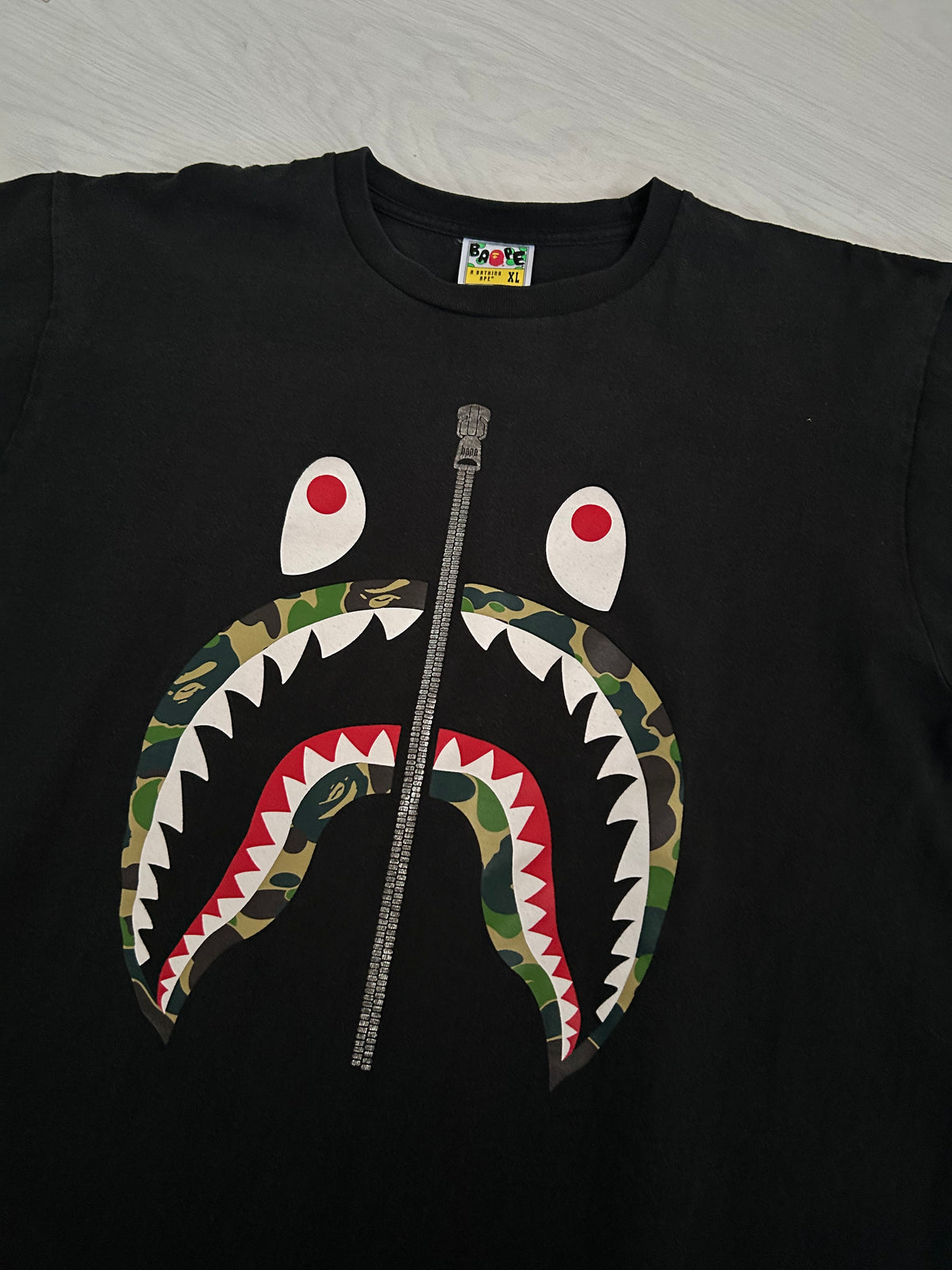 A Bathing Ape 1st Camo Shark T-Shirt - Size XL