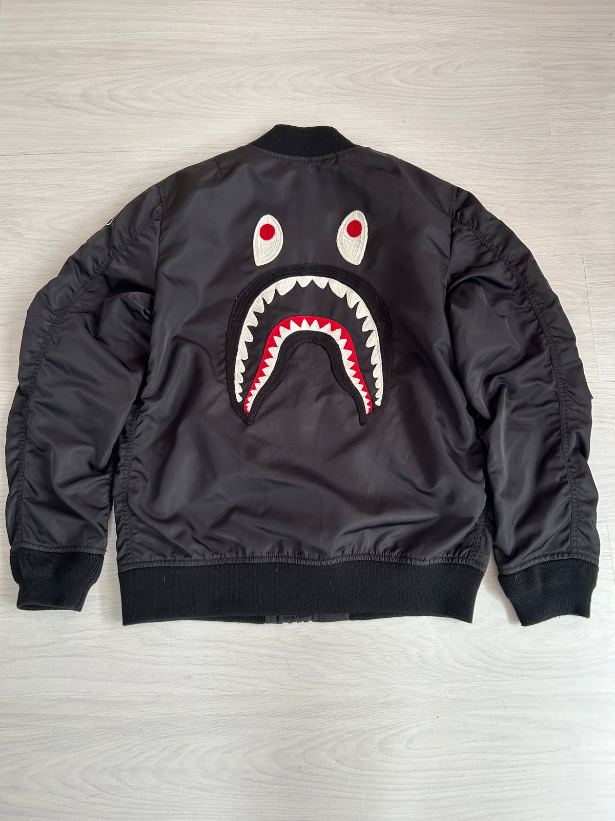 A Bathing Ape MA-1 Flight Jacket Black - Size Small