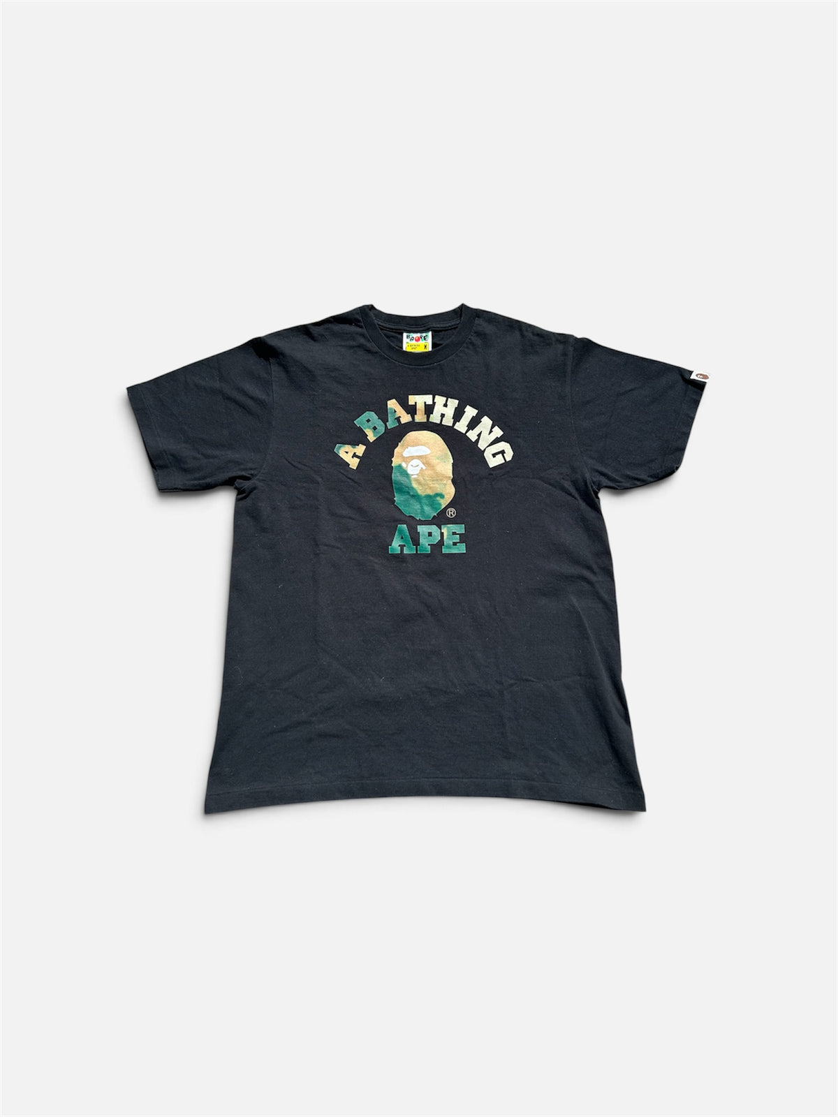 A Bathing Ape Tie Dye College T-Shirt - Size Medium
