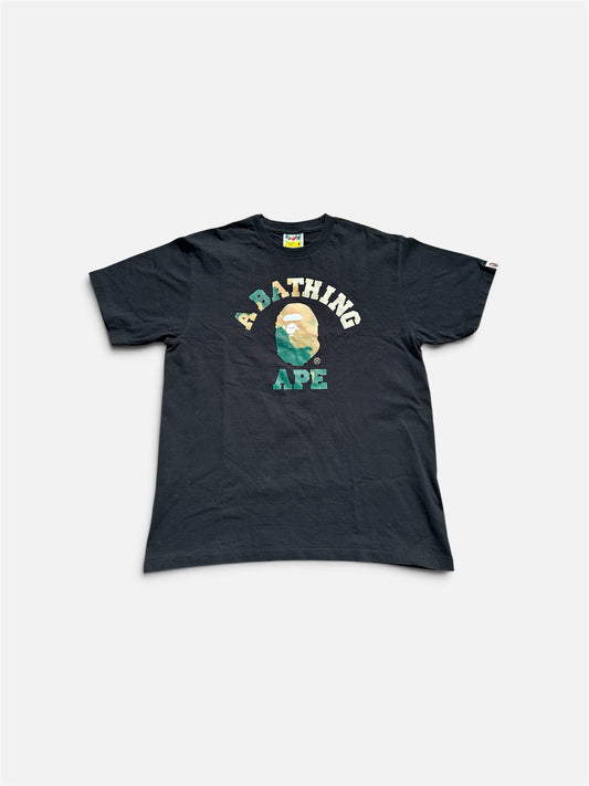 A Bathing Ape Tie Dye College T-Shirt - Size Medium