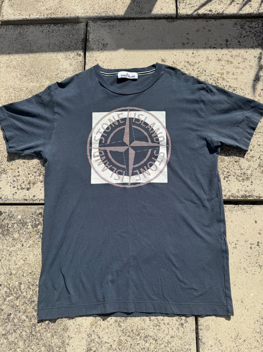 Stone Island Compass Motif T-Shirt - Size Large