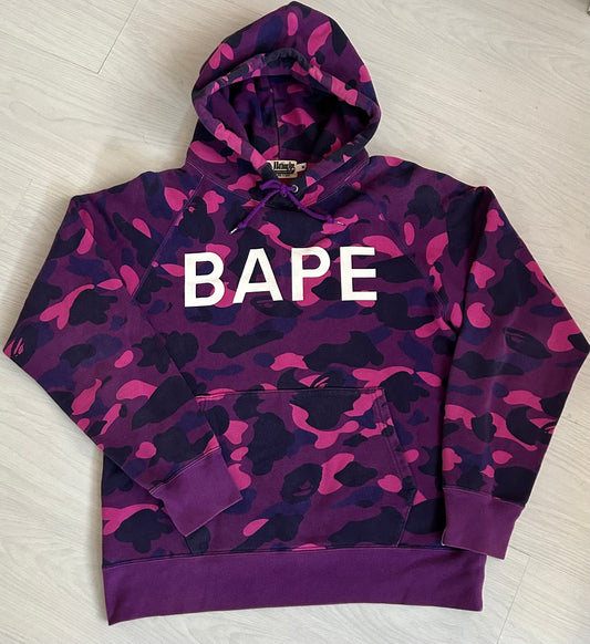 A Bathing Ape Colour Camo Hoodie - Size Medium