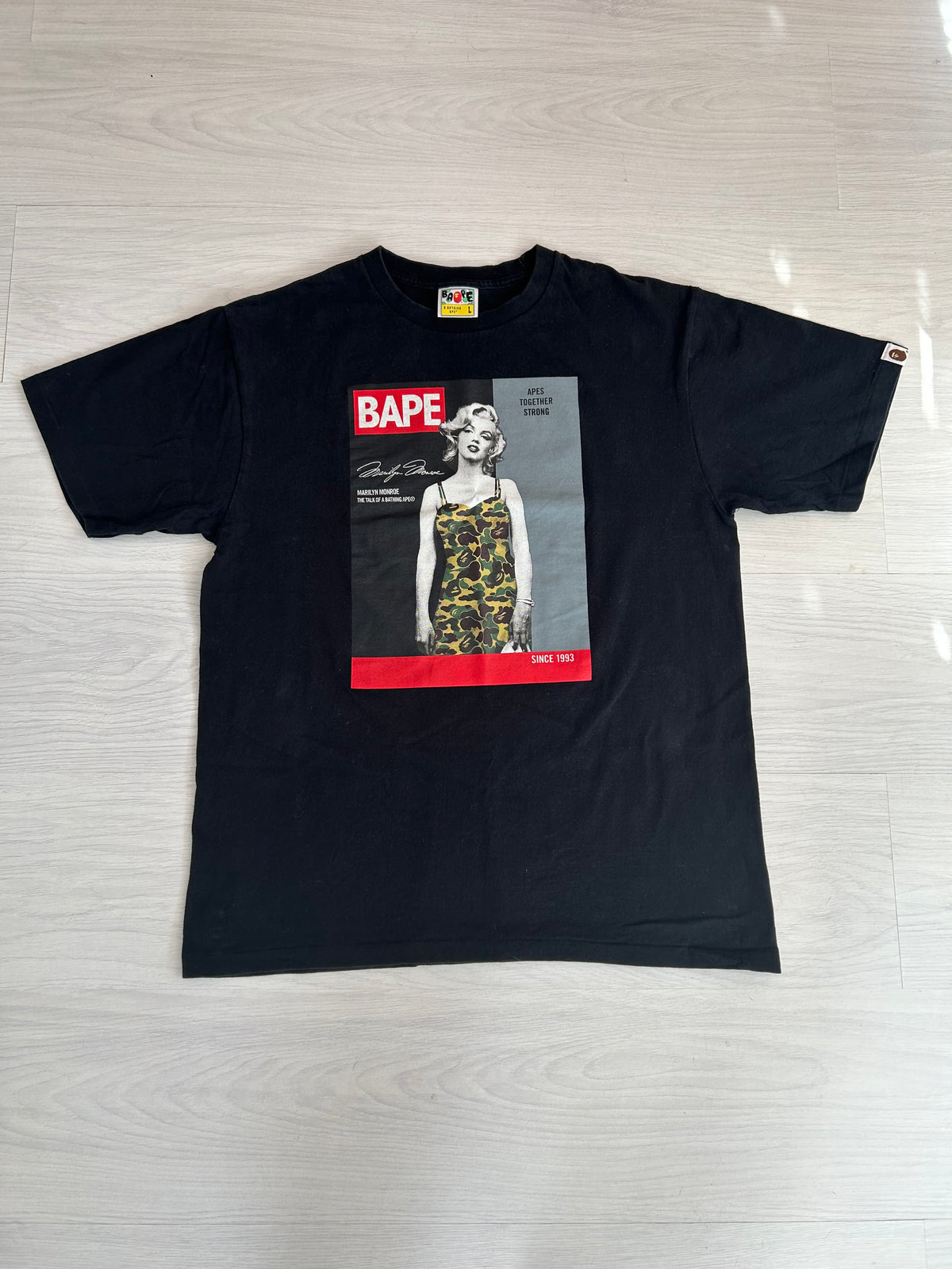 A Bathing Ape Marilyn Monroe Magazine T-Shirt - Size Large