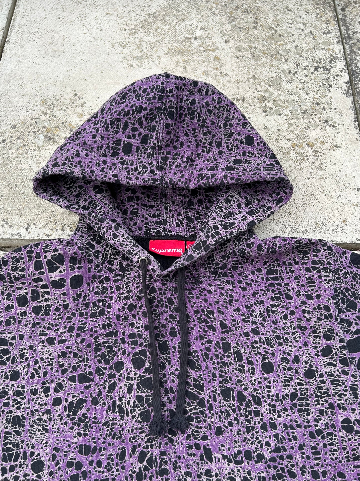 Supreme Marble Hoodie - Size Medium