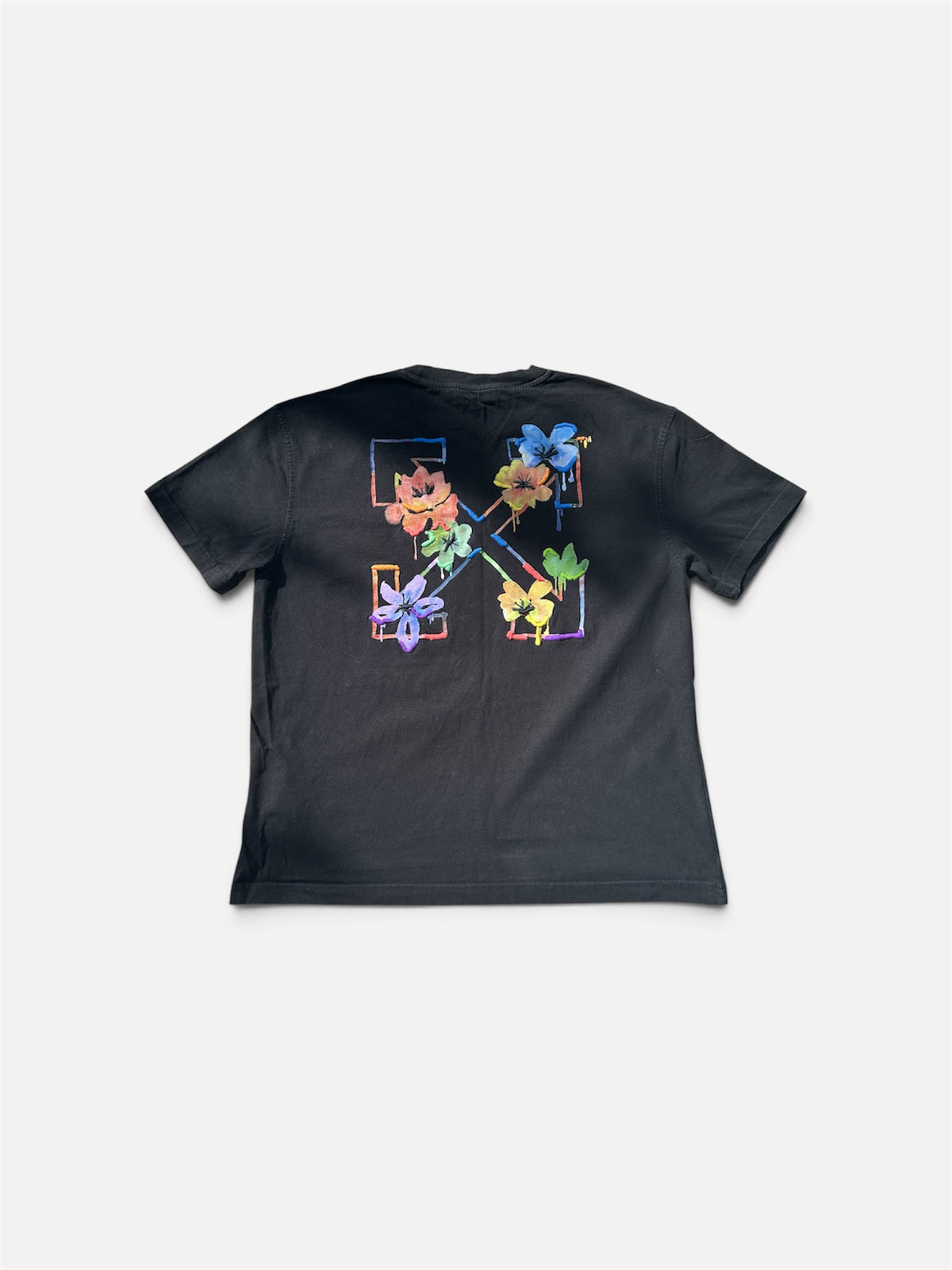 Off-White Floral Arrows T-Shirt - Size Large