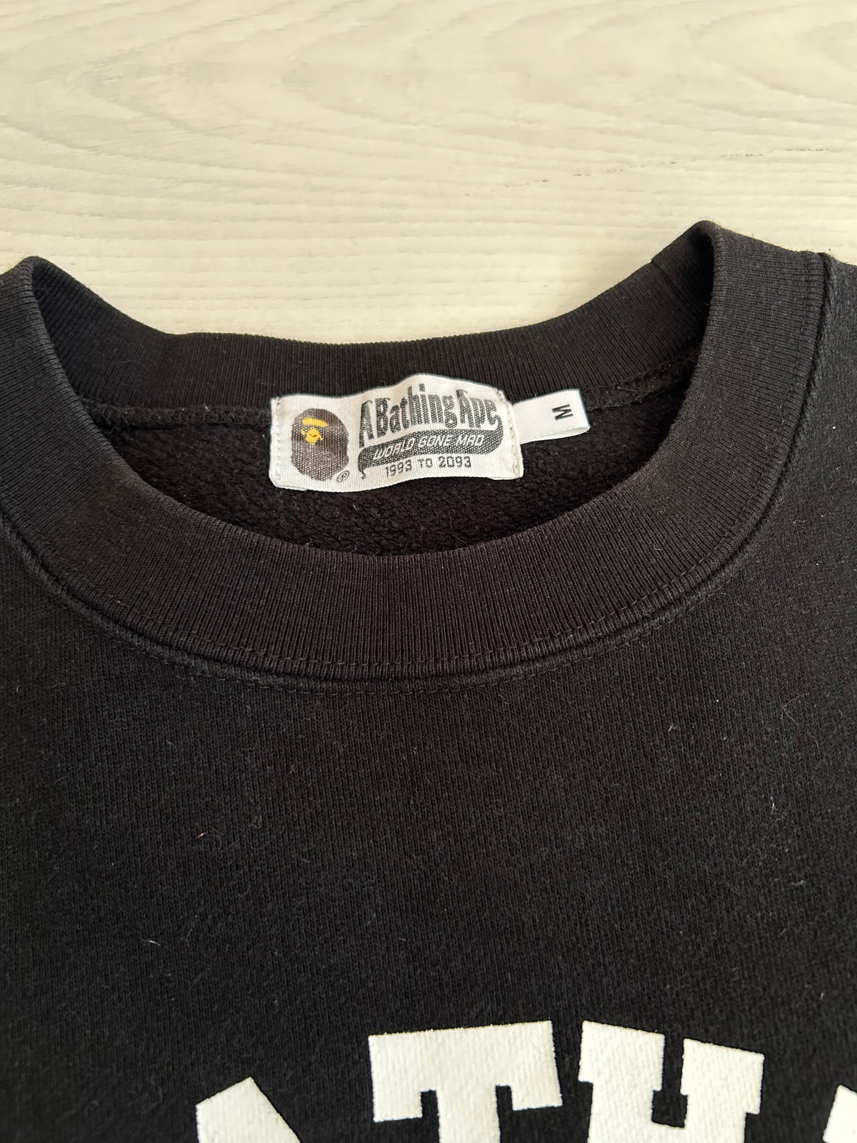 A Bathing Ape Classic College Crewneck - Size Medium