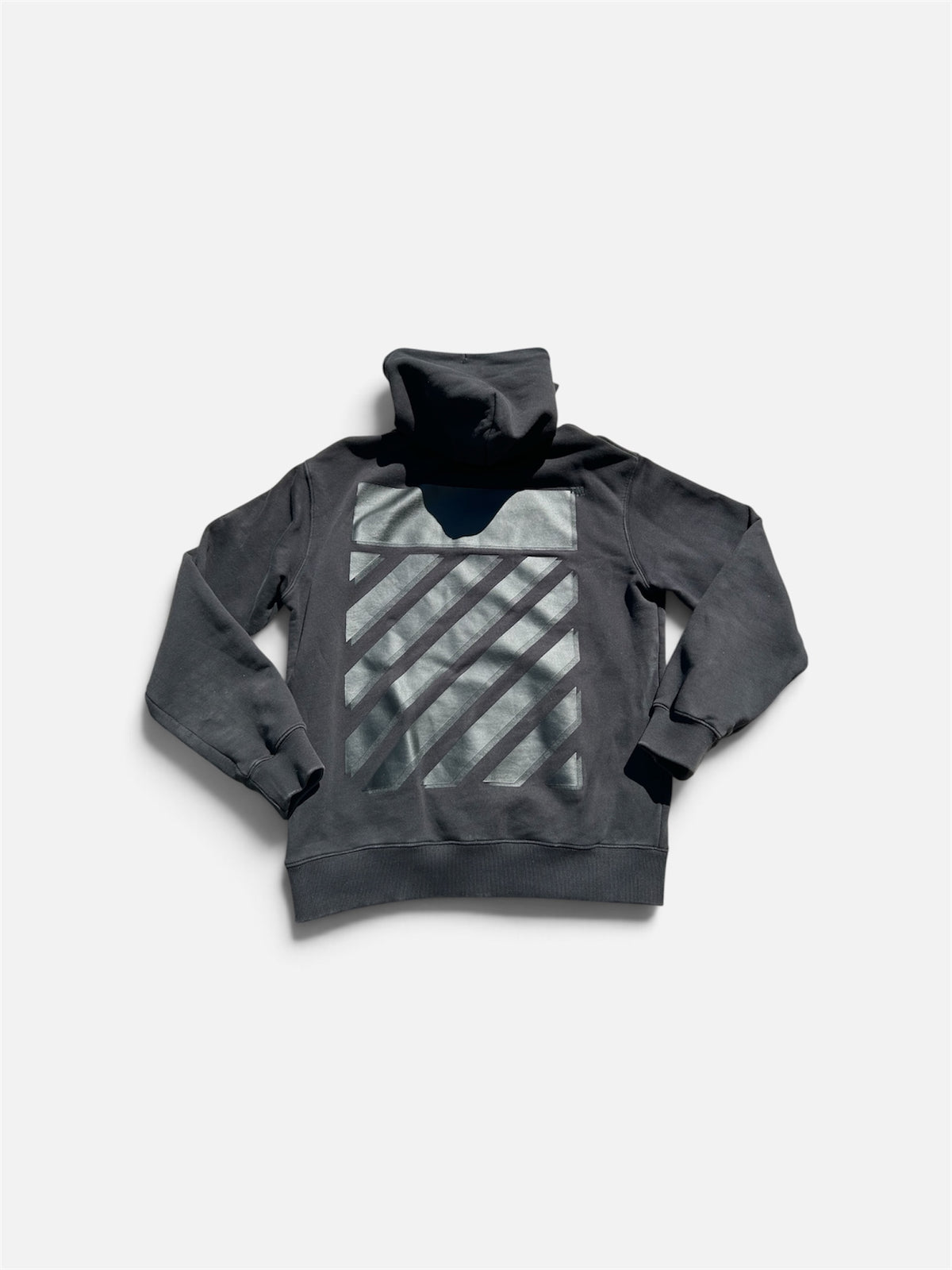 Off-White Triple Black Hoodie - Size Large