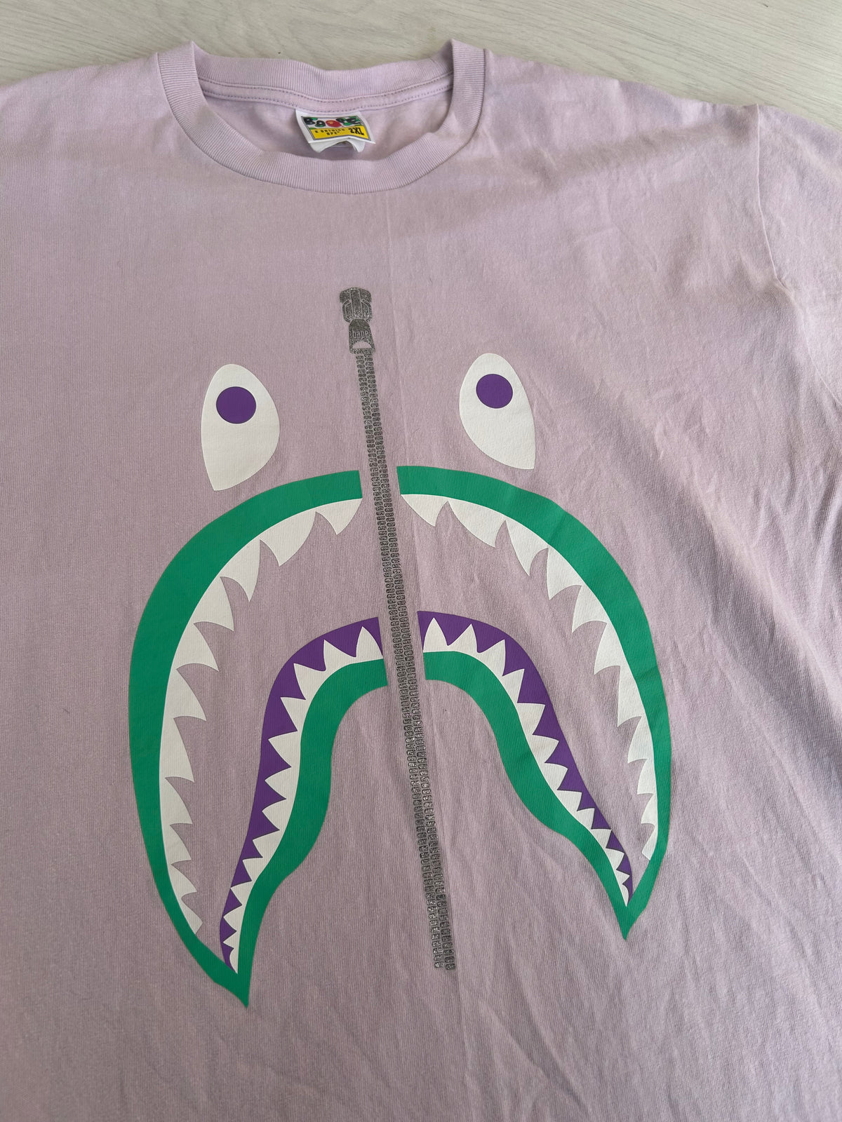 A Bathing Ape Colours Shark T-Shirt - Size XXL