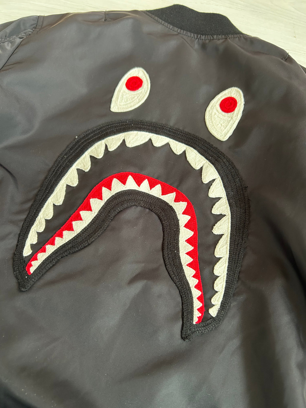 A Bathing Ape MA-1 Flight Jacket Black - Size Small