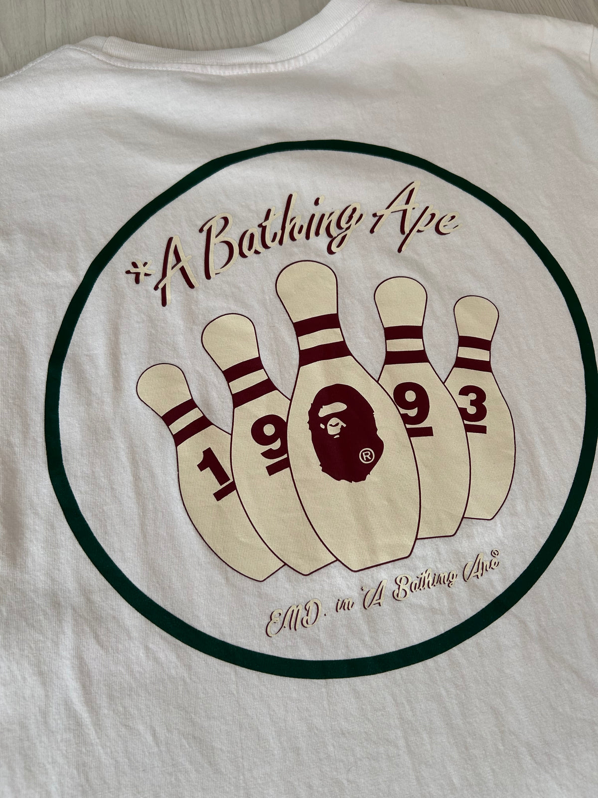 A Bathing Ape X END Bowling T-Shirt - Size Large