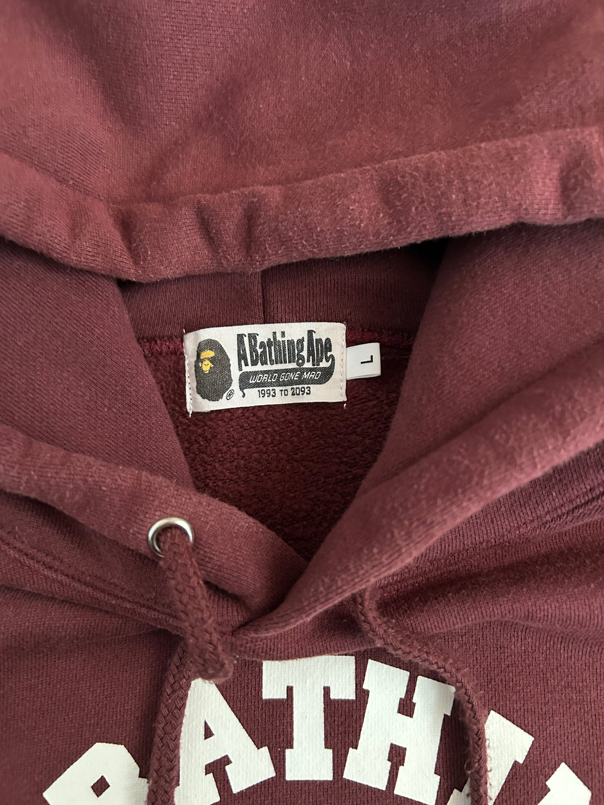 A Bathing Ape College Hoodie - Size Large
