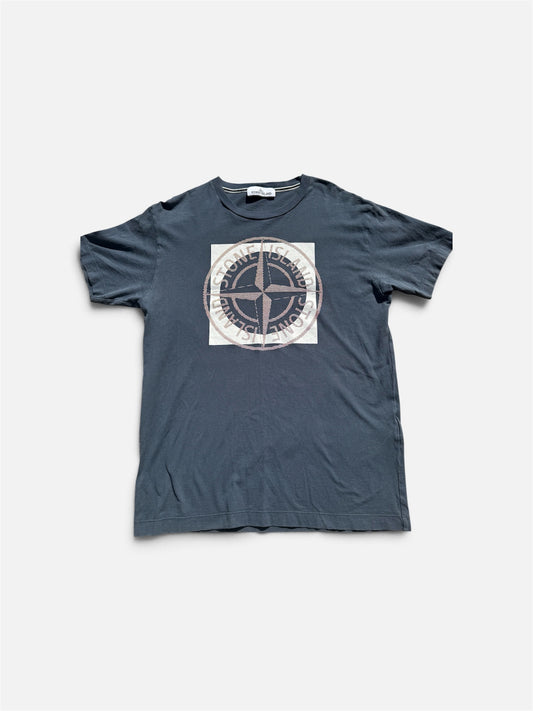 Stone Island Compass Motif T-Shirt - Size Large