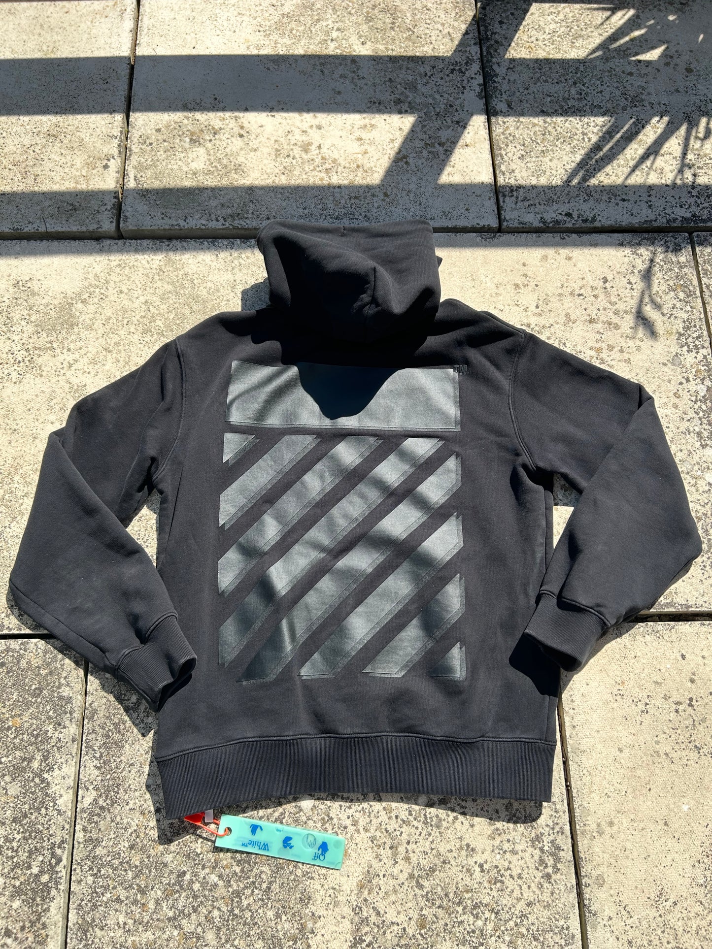 Off-White Triple Black Hoodie - Size Large