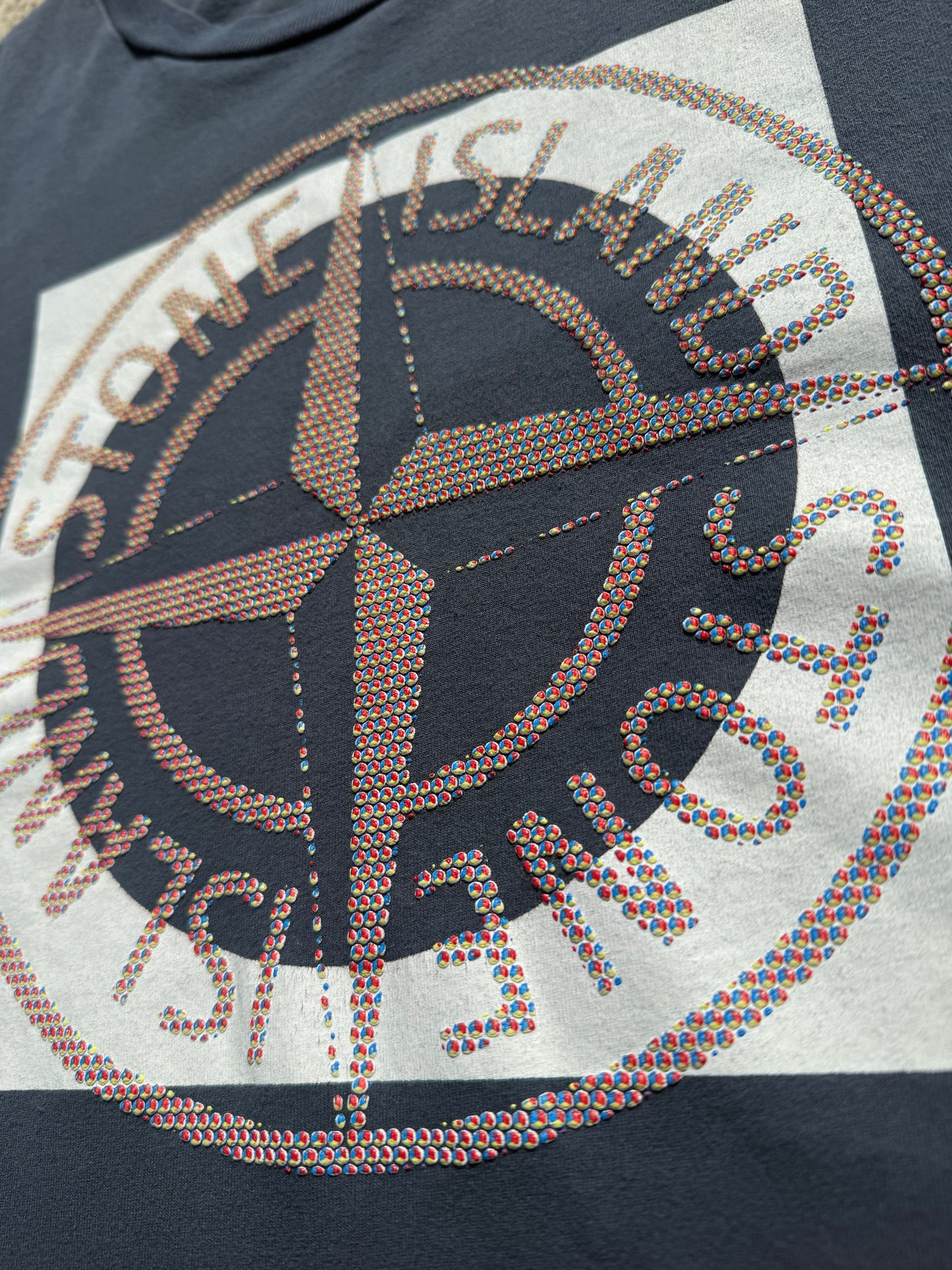 Stone Island Compass Motif T-Shirt - Size Large