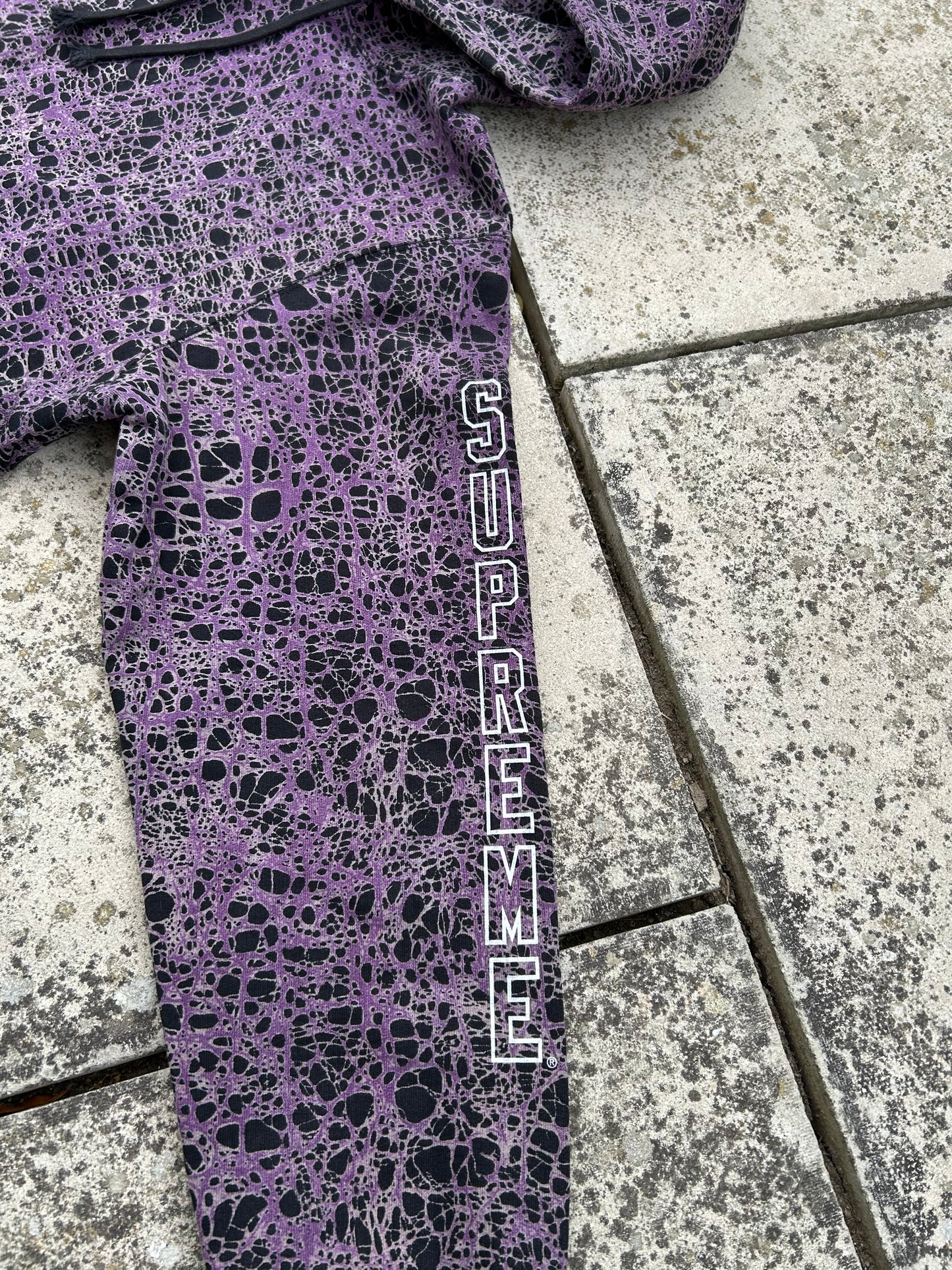 Supreme Marble Hoodie - Size Medium