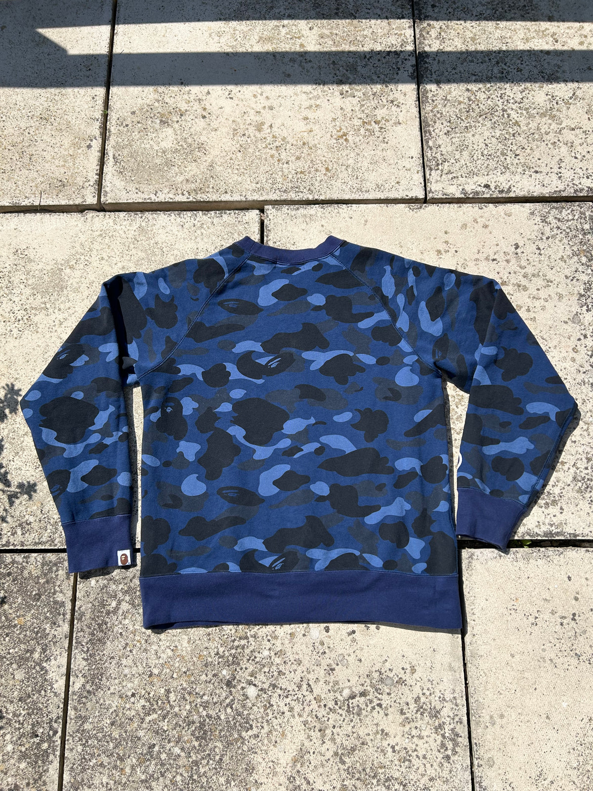 A Bathing Ape Colour Camo Shark Sweatshirt in Blue - Size Medium