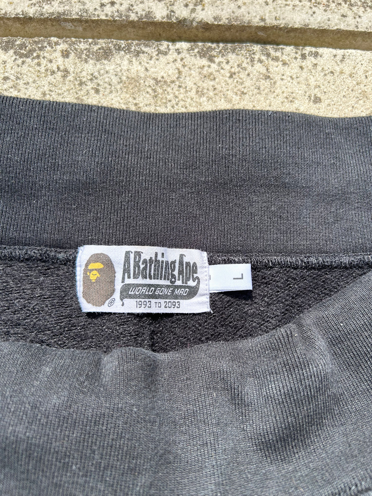 A Bathing Ape Shark Black Joggers - Size Large