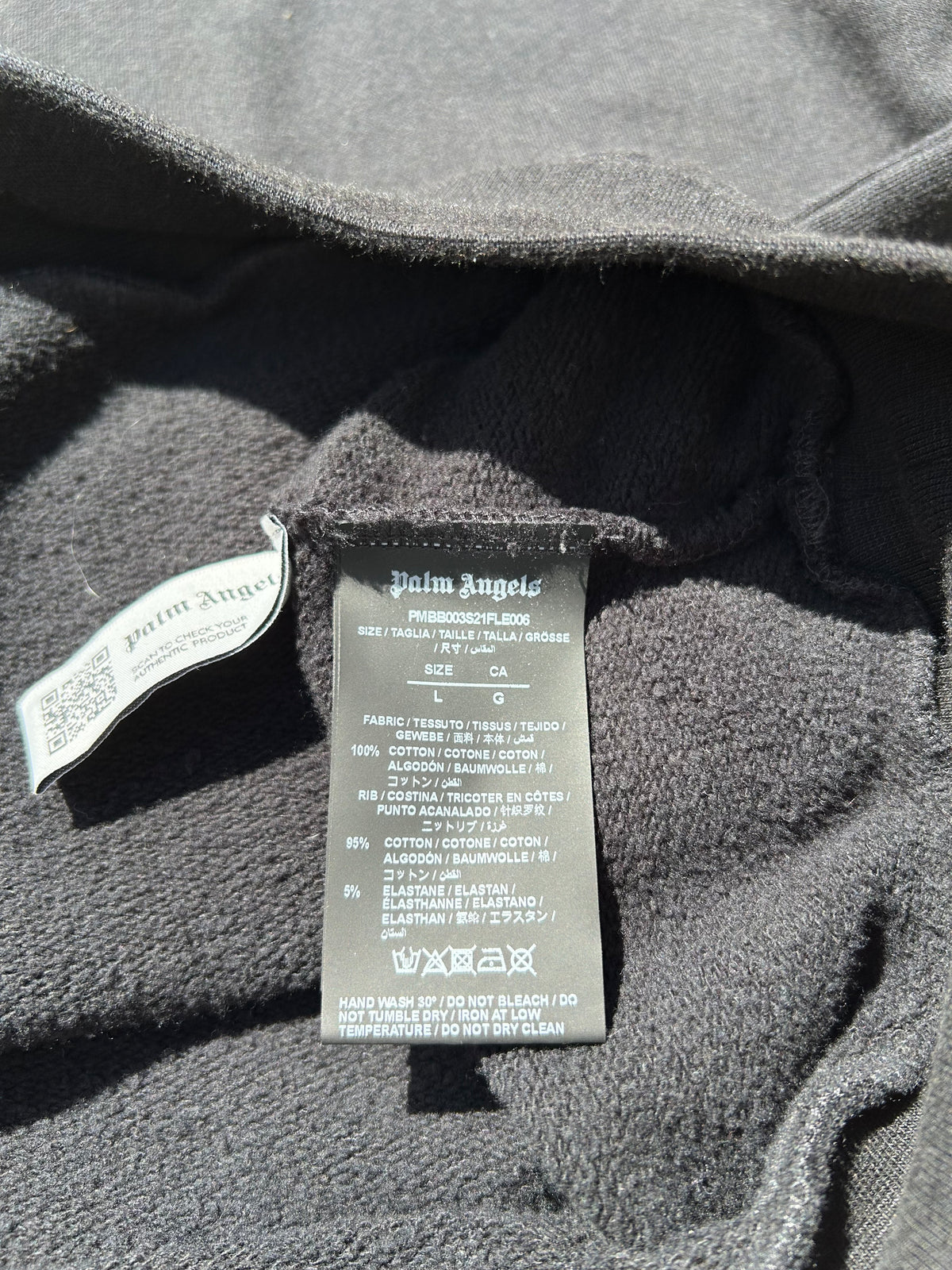Palm Angels Spray Malibu Hoodie - Size Large