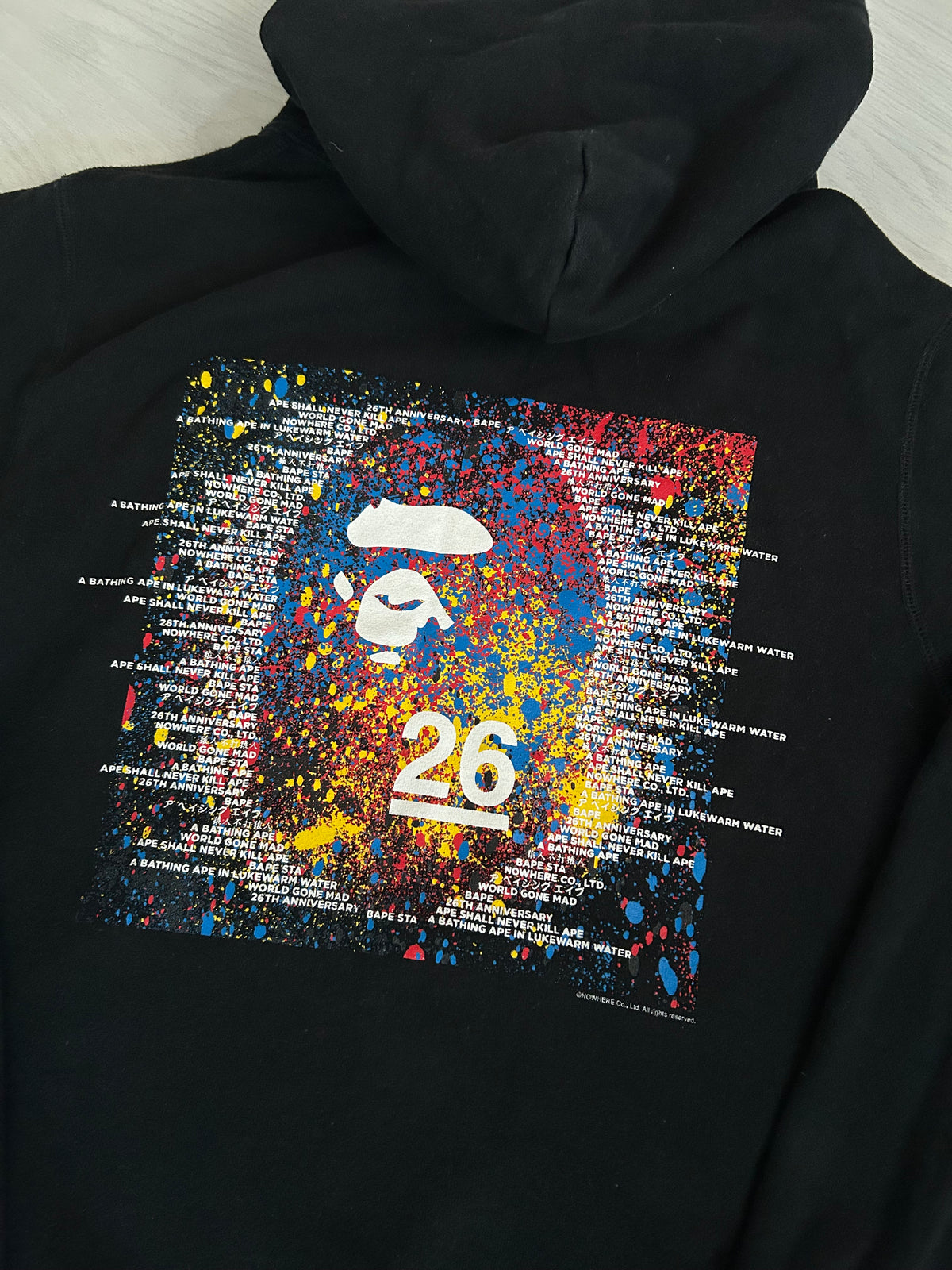 A Bathing Ape Nowhere 26th Anniversary Hoodie - Size Medium