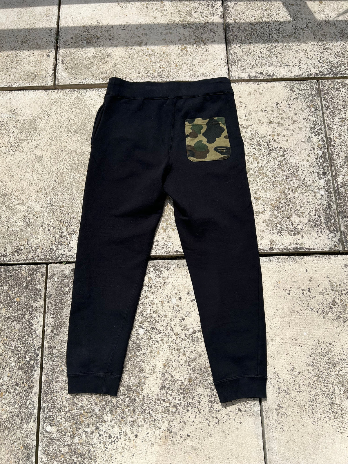 A Bathing Ape Shark Black Joggers - Size Large