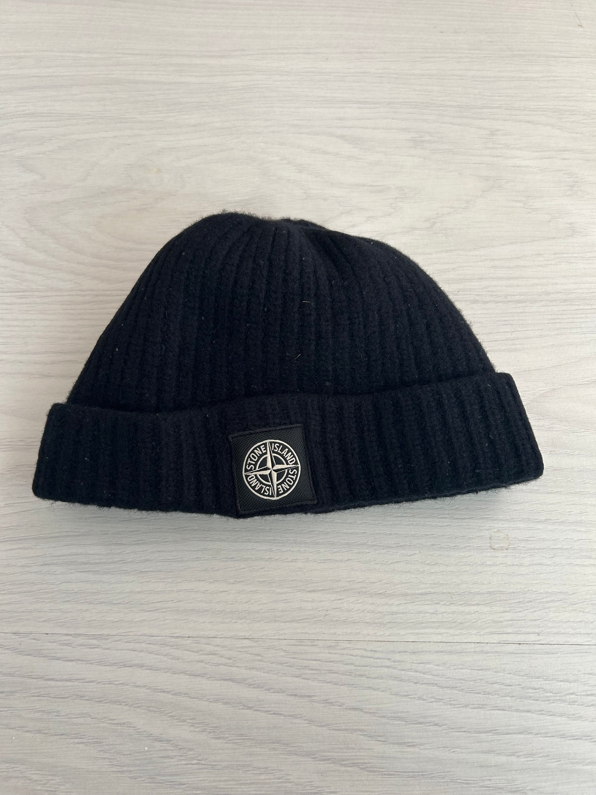 Stone Island Knitted Wool Beanie- O/S - FITS SMALL