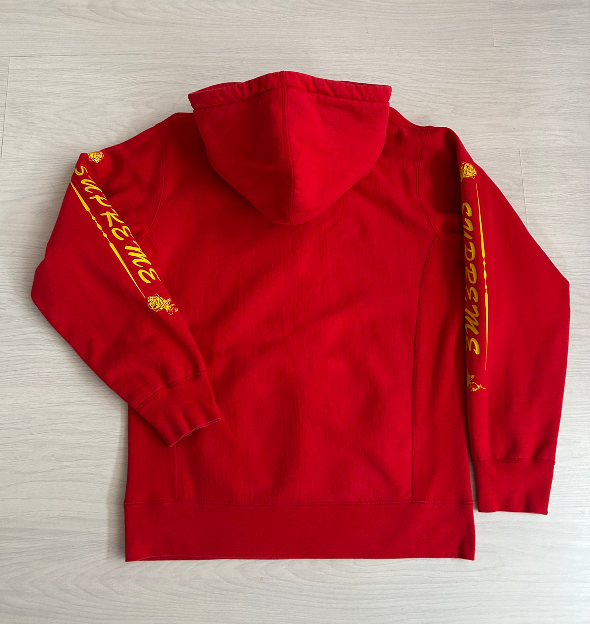 Supreme Rose Sleeve Hoodie - Size Large