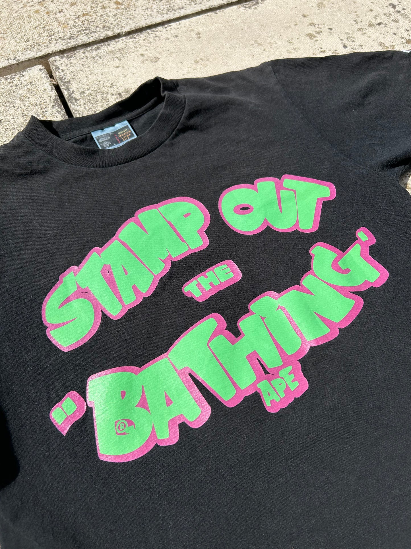 Vintage A Bathing Ape Stamp Out The Bathing Ape T-Shirt - Size Small